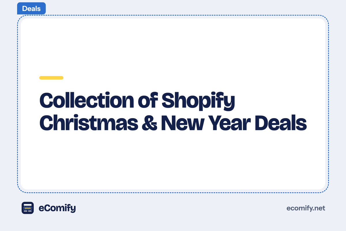 Collection of Shopify Christmas & New Year Deals