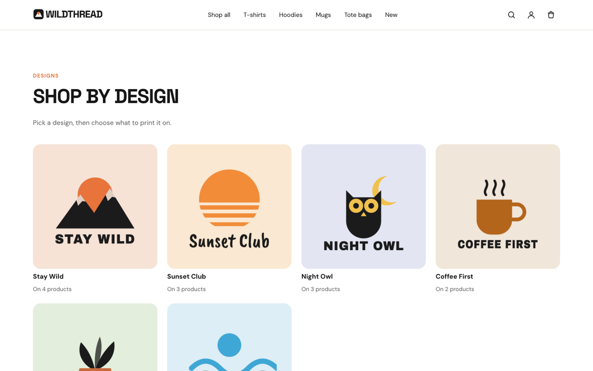 Shop by design