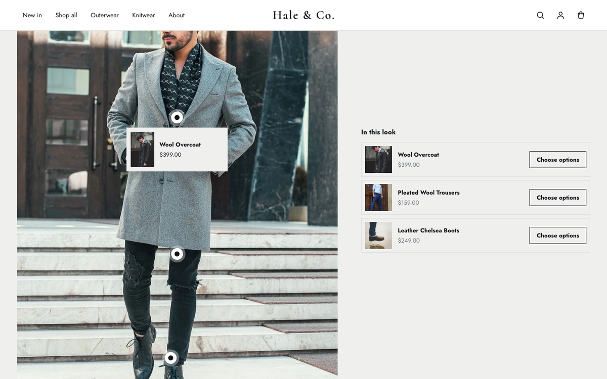 Hale & Co.: shop the look with product pins