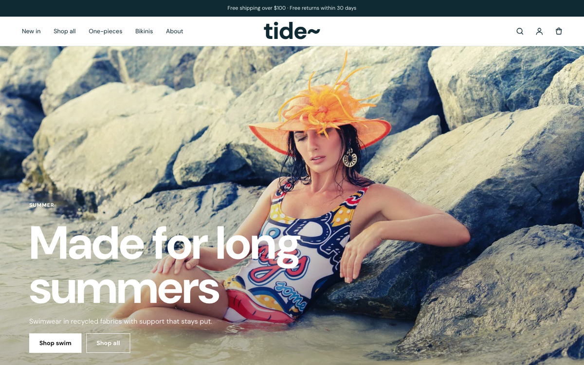 Tide: editorial homepage built with Maison