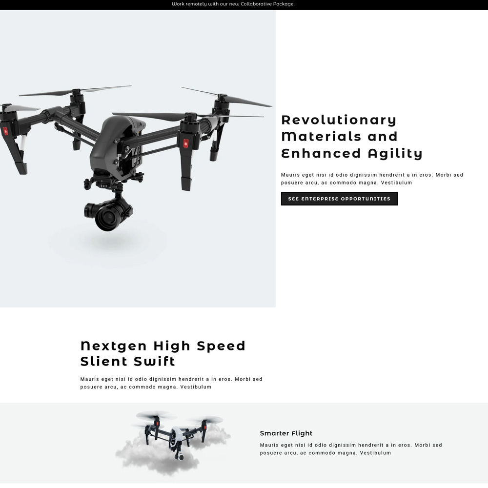 Dronify - Drone Shopify template built by Pagefly