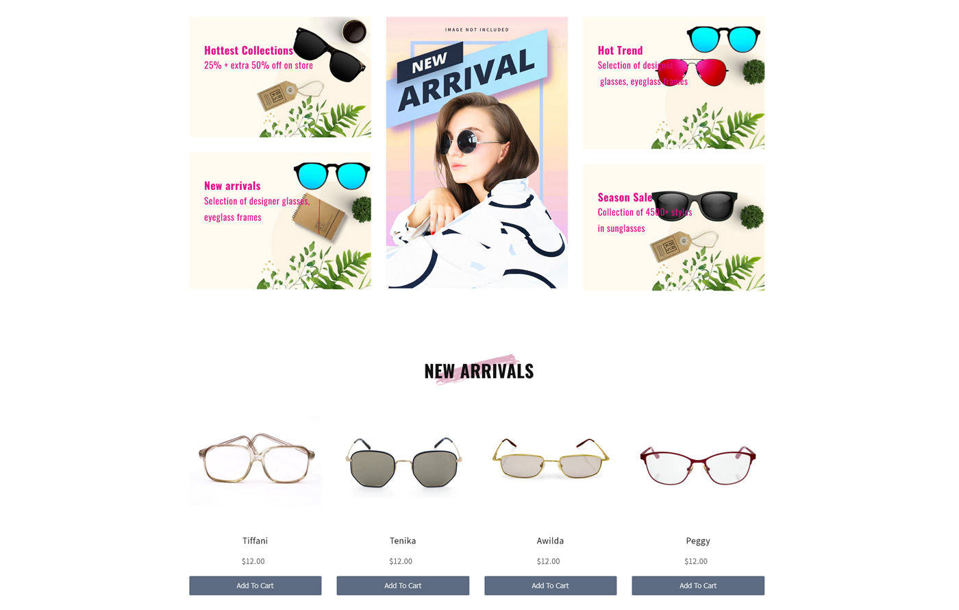 Eyeglassify - Free Glasses Shopify template built by Pagefly