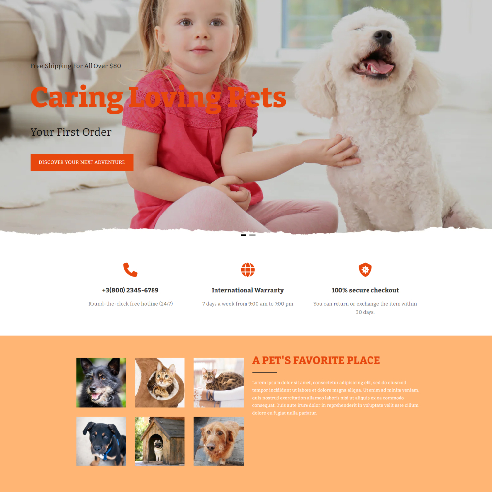 Animalify - Pet Shopify template built by Pagefly