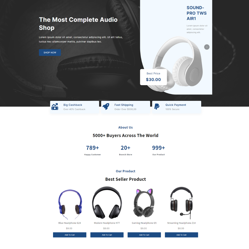 Audiotify - Audio Shopify template built by Pagefly