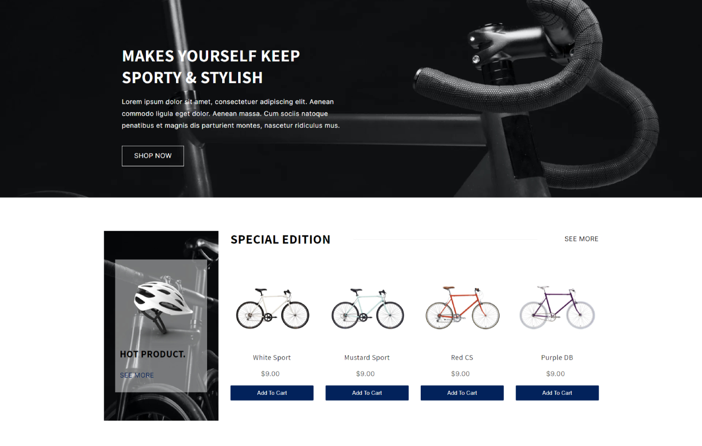 Biciclify - Bike Shopify template built by Pagefly