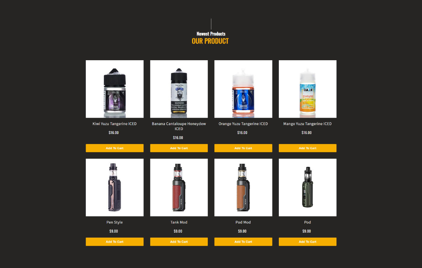 Ecigarettify - Vaping Shopify template built by Pagefly