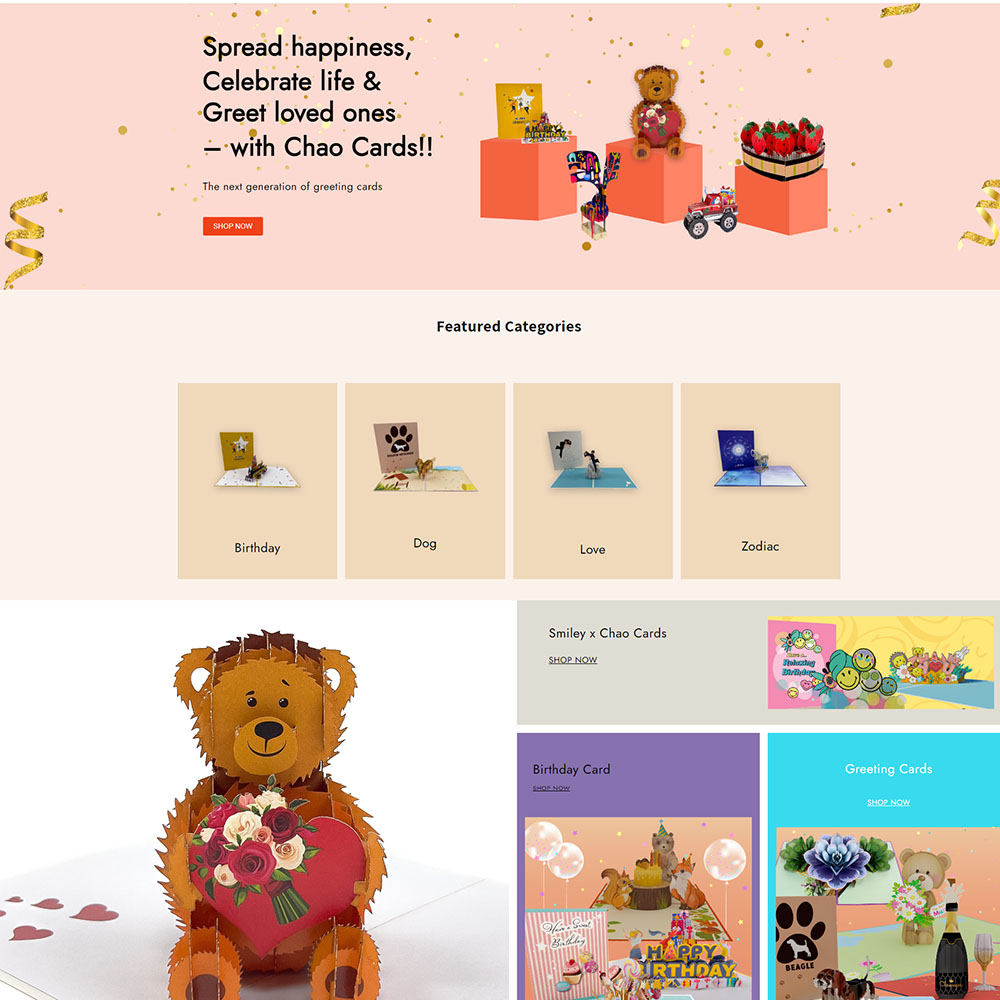Greeting Cards - Card Shopify template built by Tapita