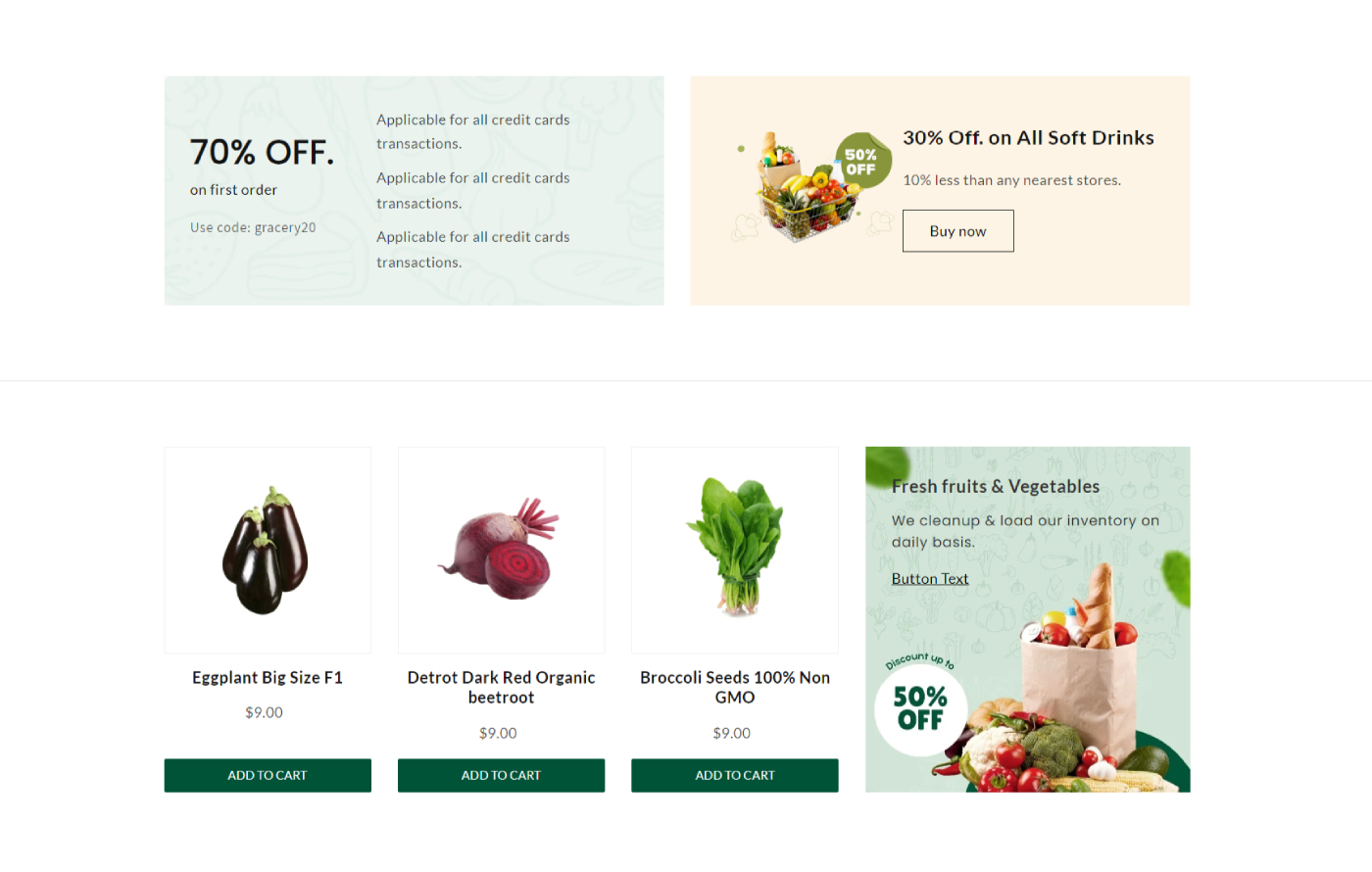 Markify - Vegetables Shopify template built by Pagefly
