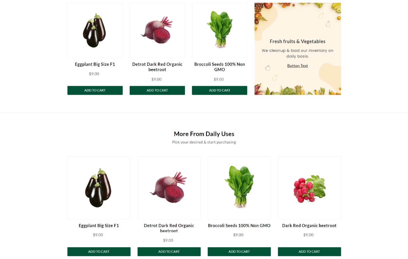 Markify - Vegetables Shopify template built by Pagefly