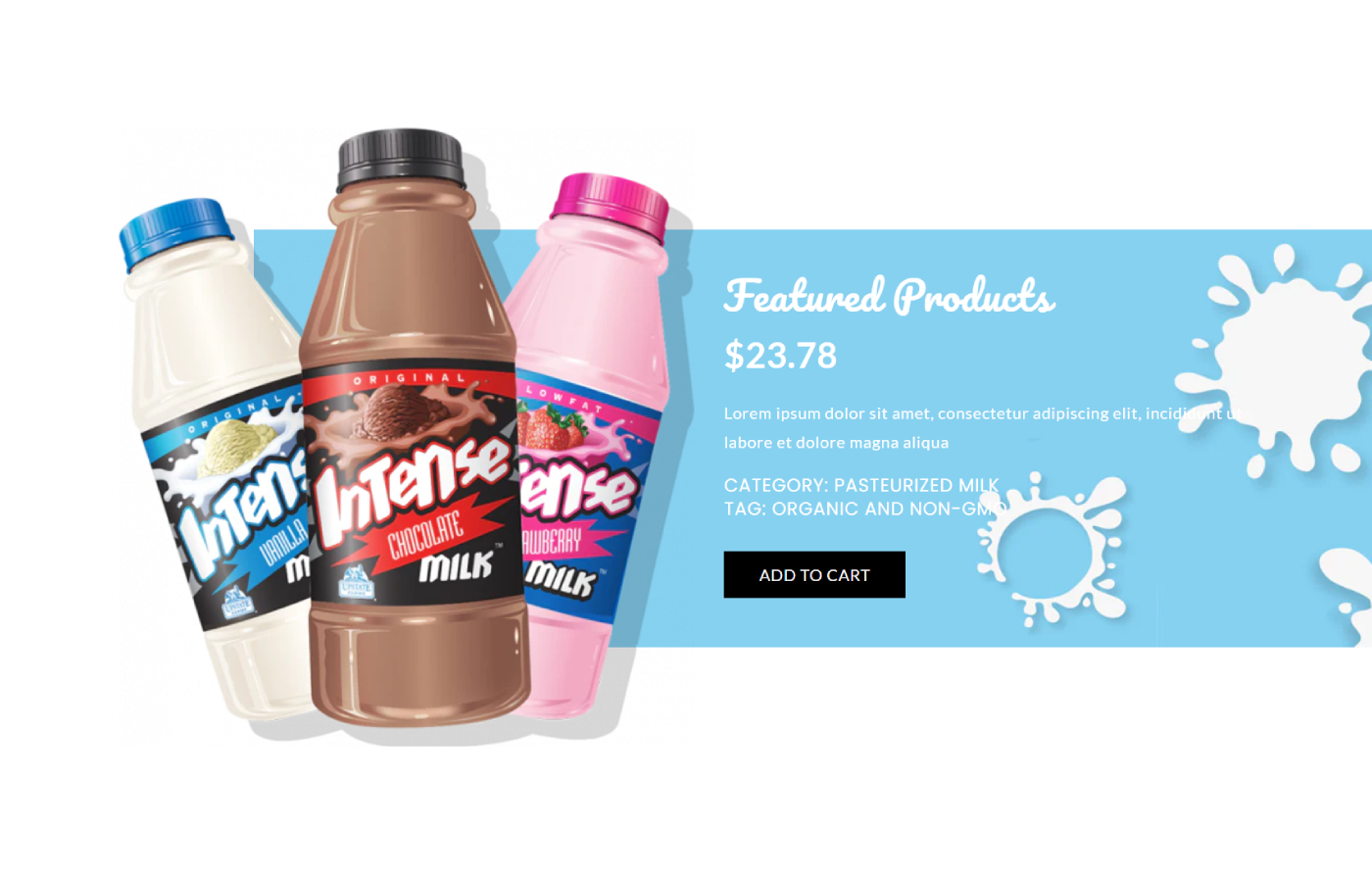 Milkify - Milk Store Shopify template built by Pagefly
