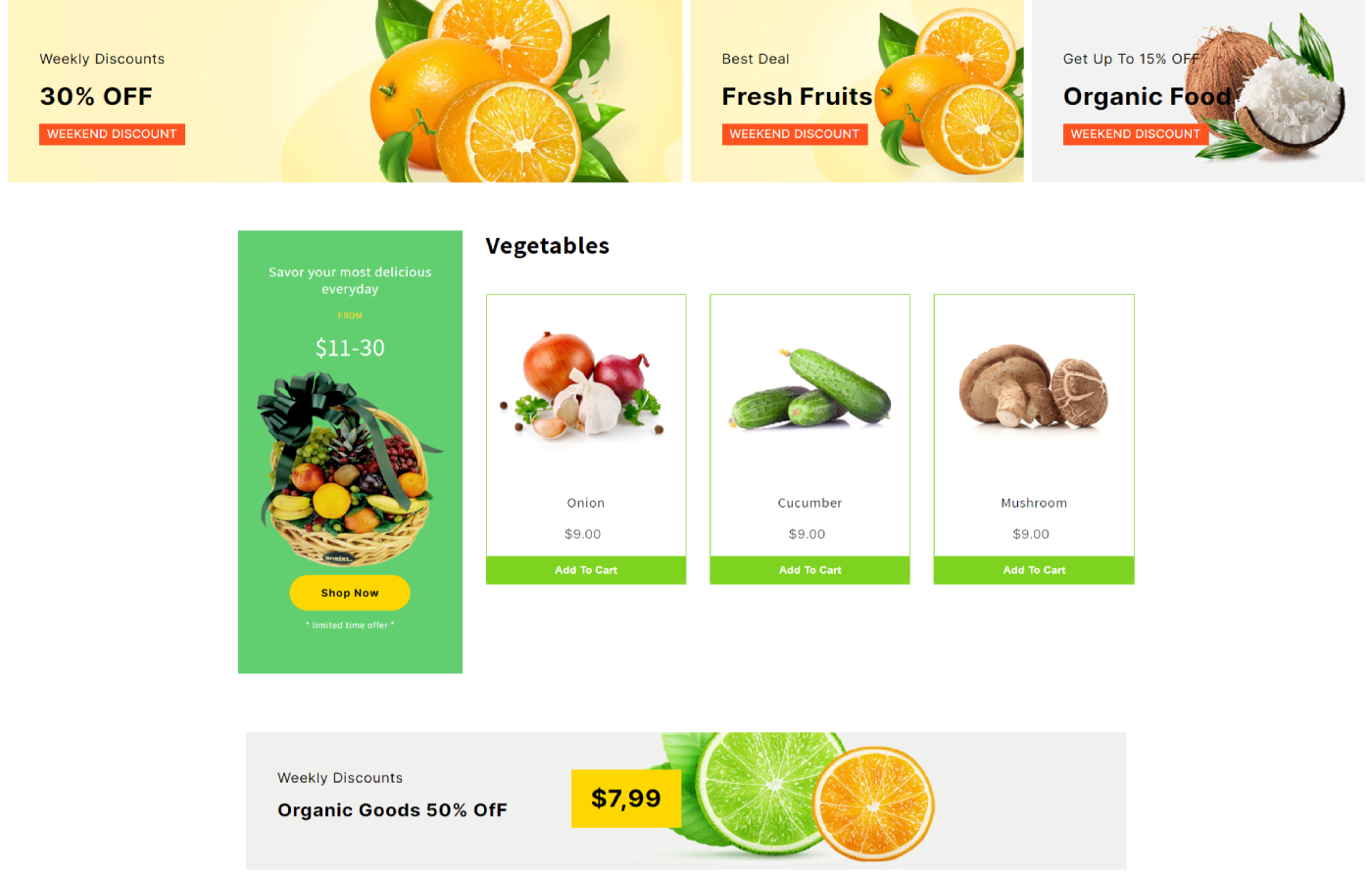 Organicify - Organic Food Shopify template built by Pagefly