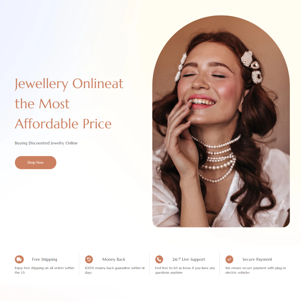Pearlify - Jewelry Shopify template built by Pagefly