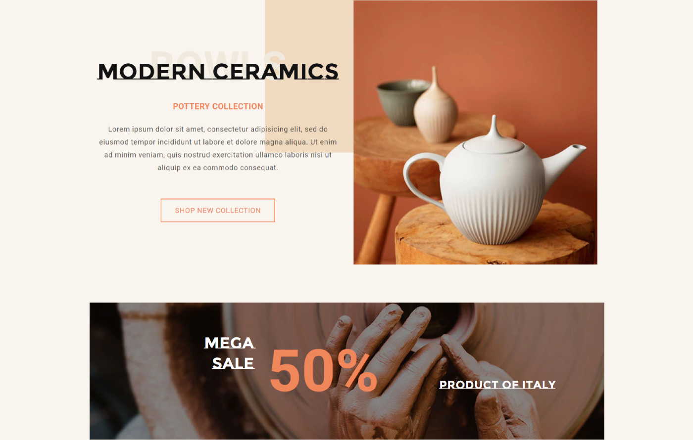 Potterify - Pottery Shopify template built by Pagefly