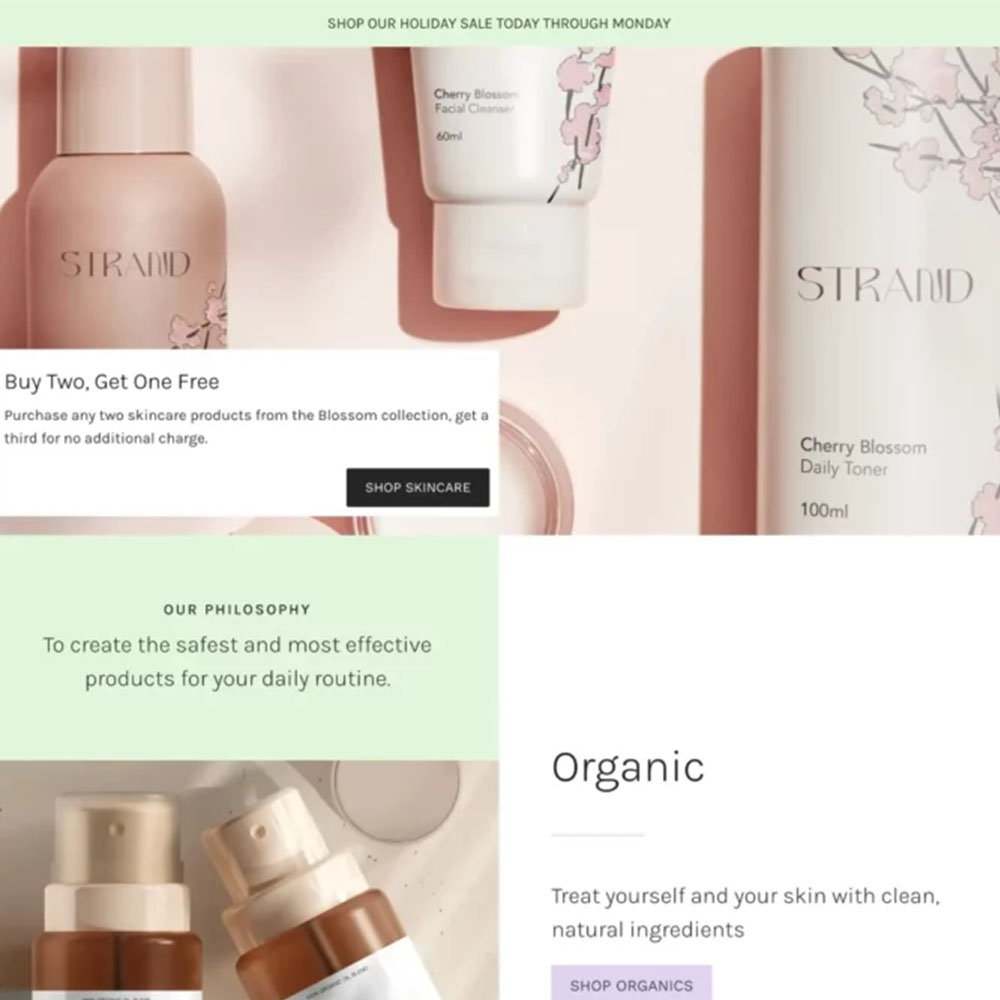 Skincare - Cosmetic Shopify template built by Shogun