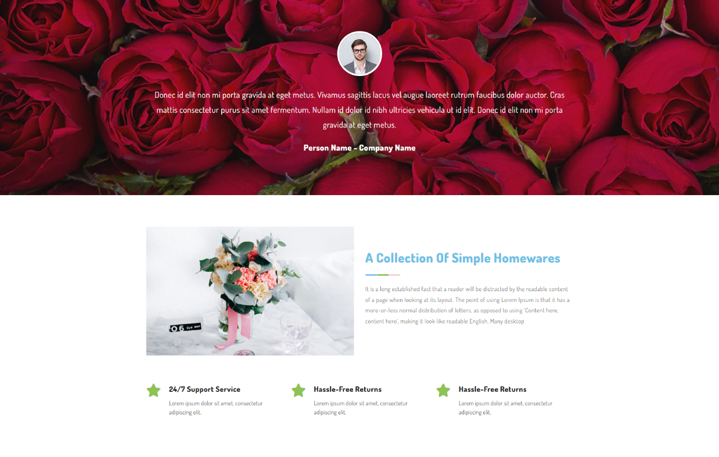 Stoflowerify - Flower Shop Shopify template built by Pagefly