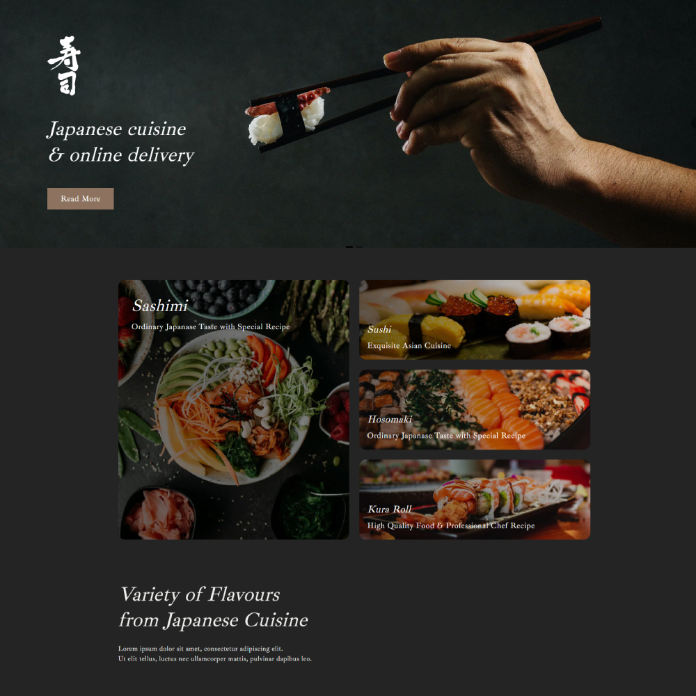 Sushify - Food & Restaurant Shopify template built by Pagefly