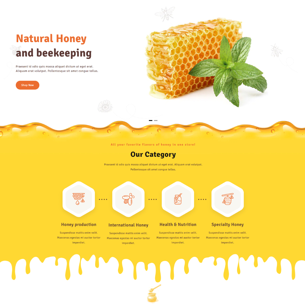 Sweetify - Honey Bee Shopify template built by Pagefly