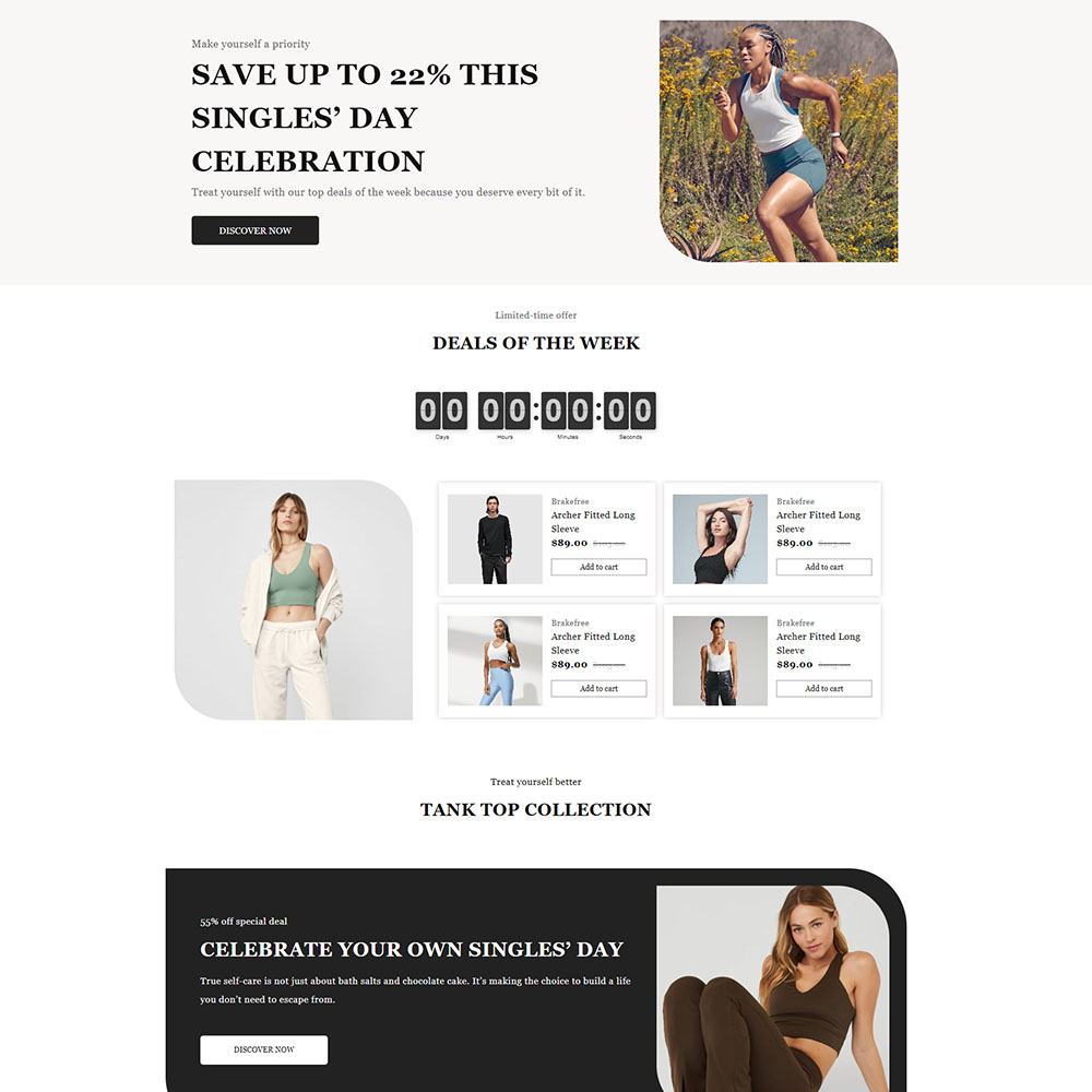 Tank Top - Clothing Shopify template built by Tapita