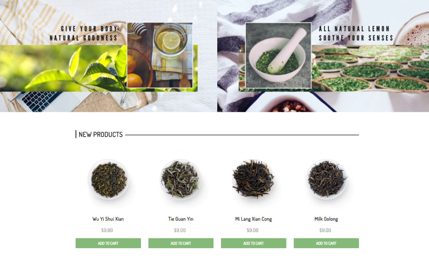 Teatify - Free Tea Shop Shopify template built by Pagefly