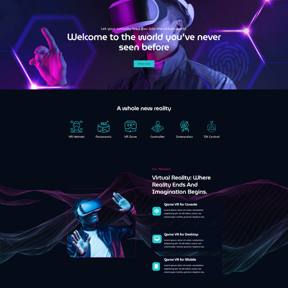 VRify - Virtual Reality Store Shopify template built by Pagefly