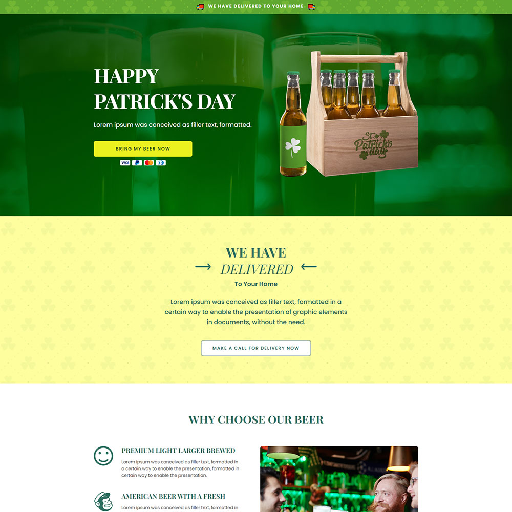 Beer - Beer Shop Shopify template built by LayoutHub