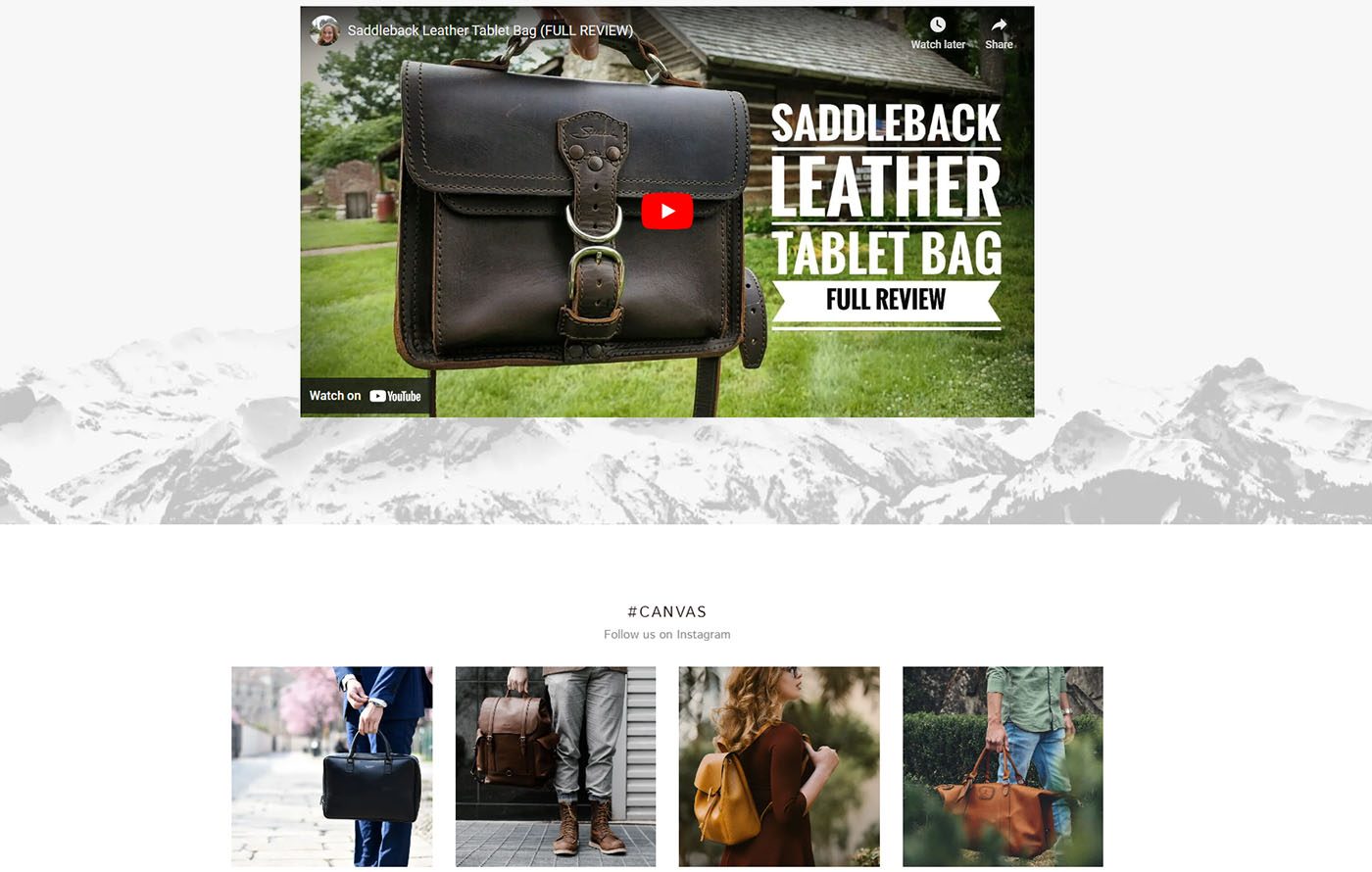 Canvas - Bag Shopify template built by GemPages