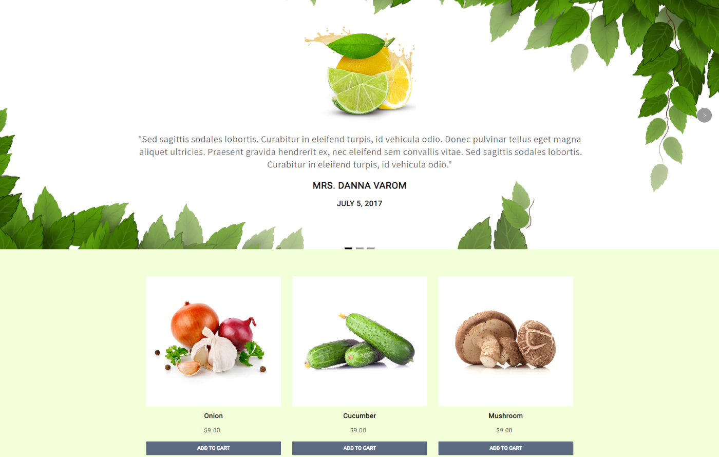 Freshify - Vegetables, Supermarket eCommerce Shopify template built by Pagefly