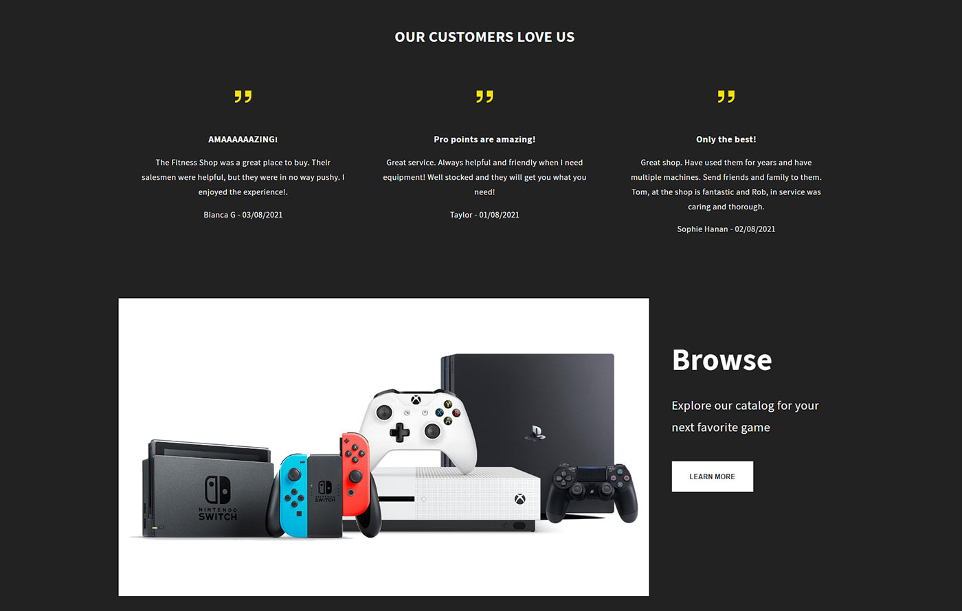 Gaming - Game Shop Shopify template built by Tapita