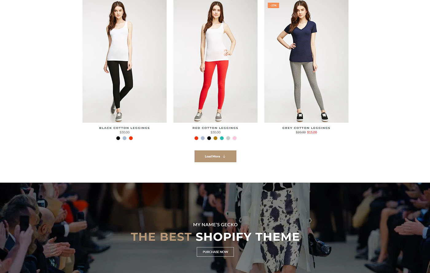 Gecko - Clothes Shopify template built by EComposer
