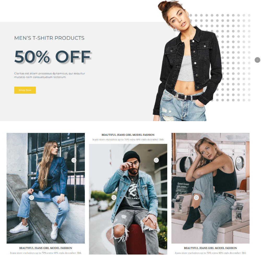 Jeansify - Clothing Shopify template built by Pagefly