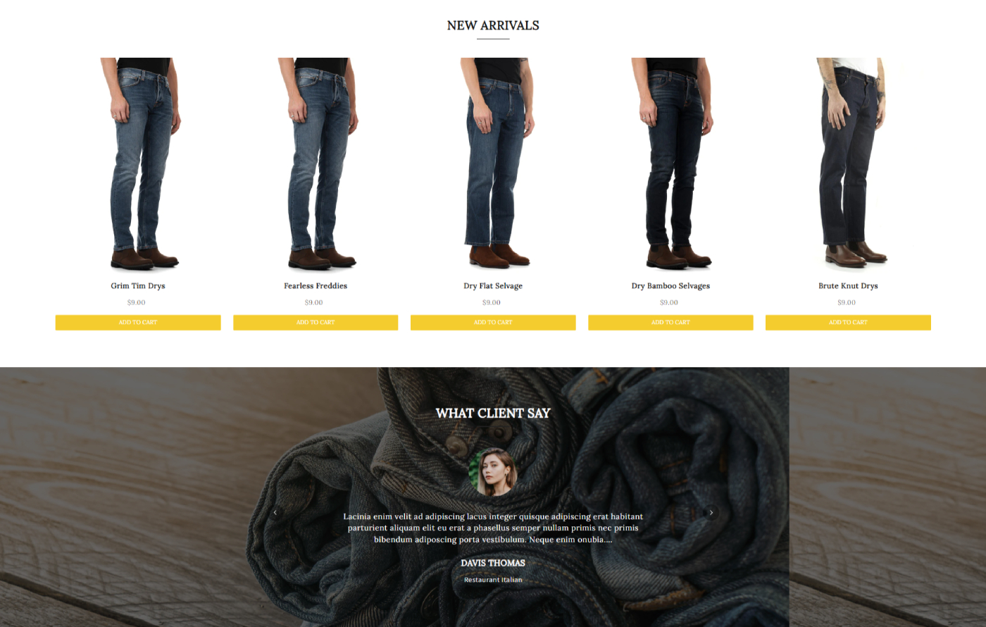 Jeansify - Clothing Shopify template built by Pagefly