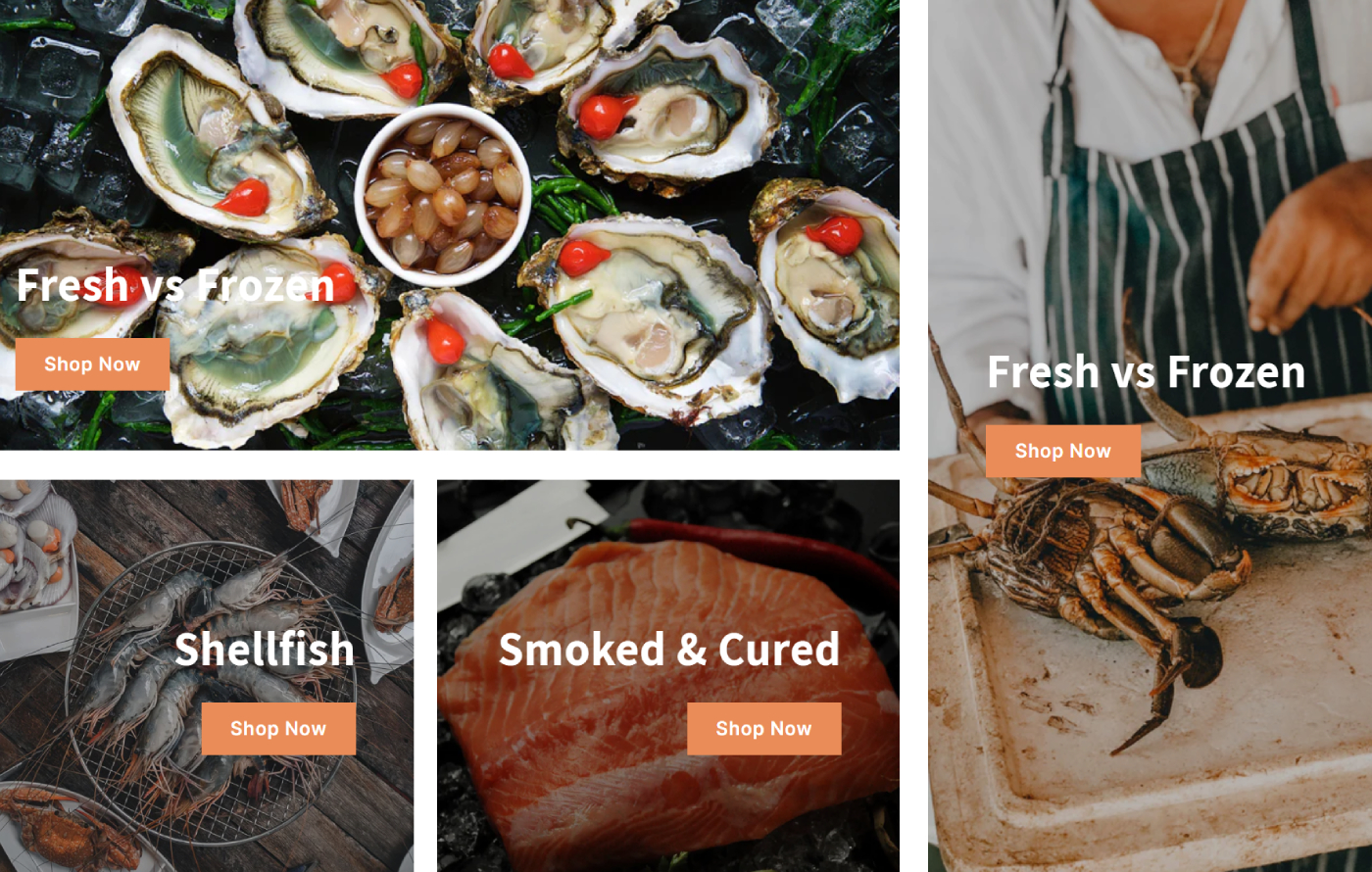 Seafoodify - Restaurant Shopify template built by Pagefly