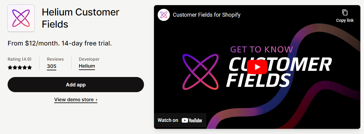 shopify customer field app