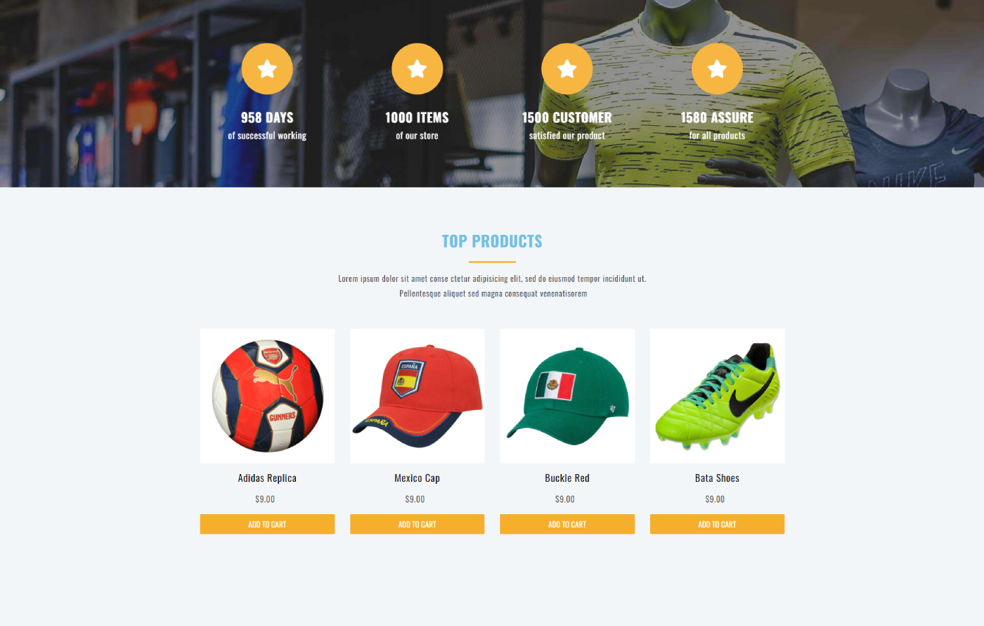 Soccerify - Free Sport Shopify template built by Pagefly