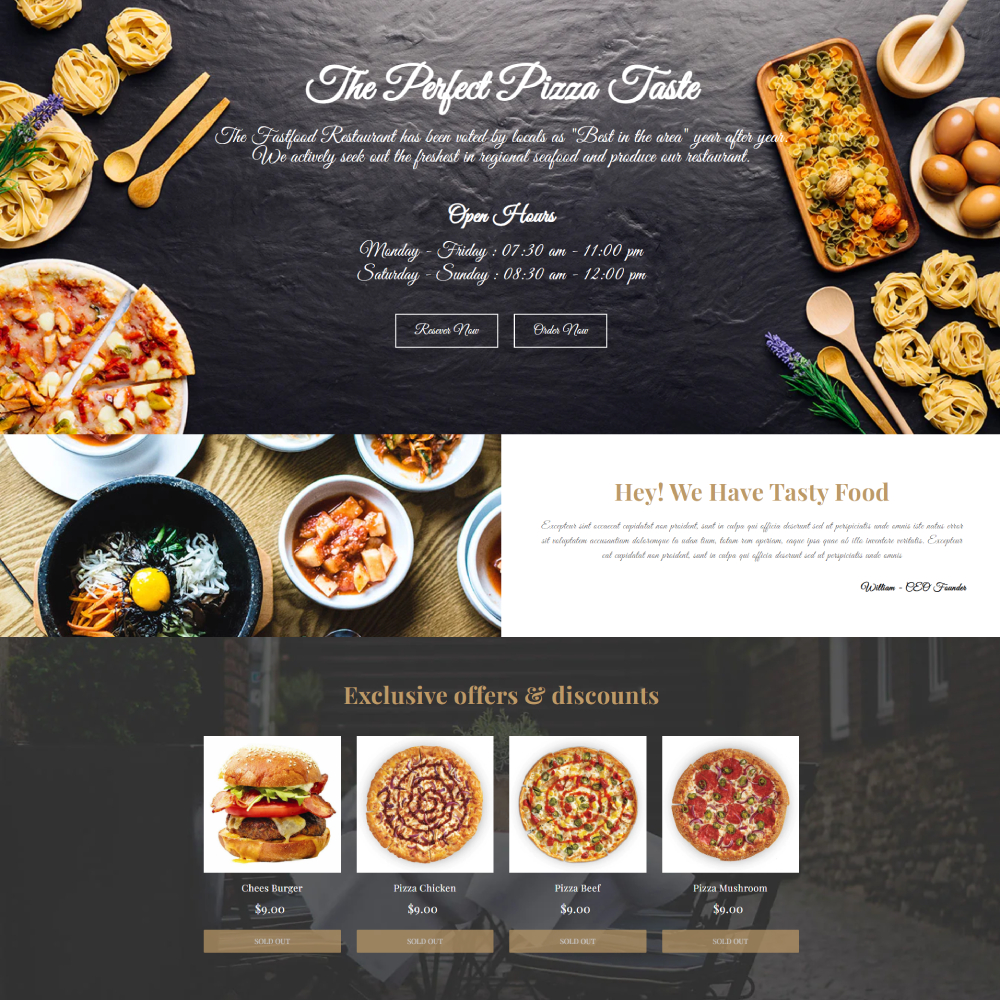 Fastfoodify - Fast Food Shopify template built by Pagefly