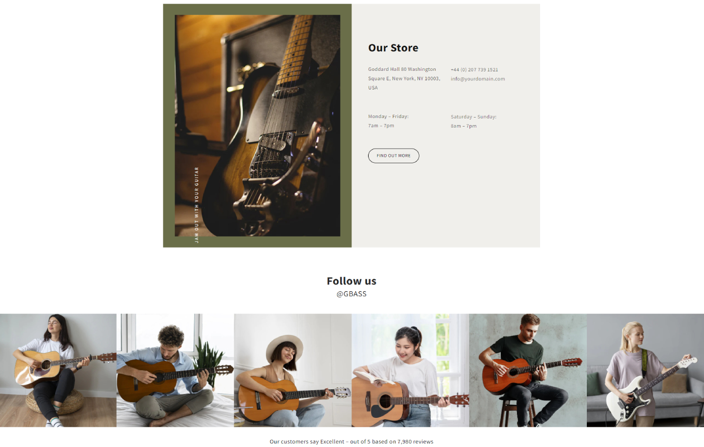 Gbassify - Music Store Shopify template built by Pagefly