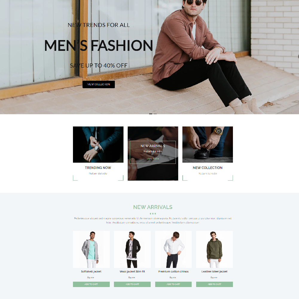 Menify - Men Fashion Shopify template built by Pagefly