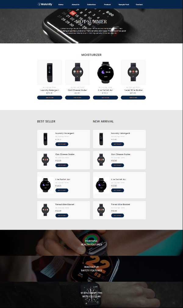 Watchify Premium - Multipage Luxury Watches Shopify template
