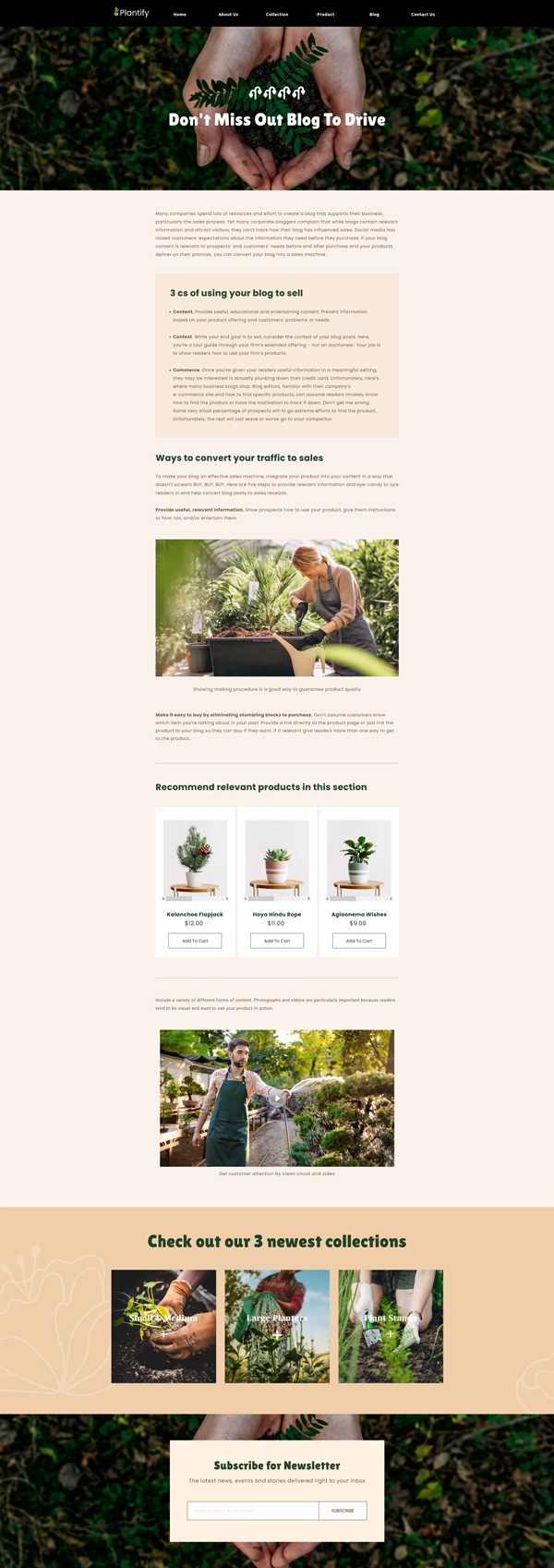 Plantify Premium - Multipage Plant Shopify template