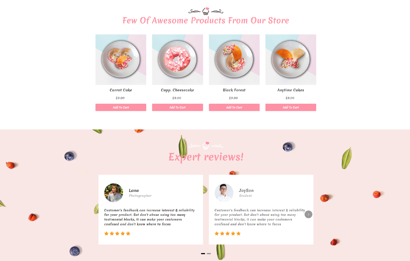 Cakify - Cake Shop Shopify template built by Pagefly