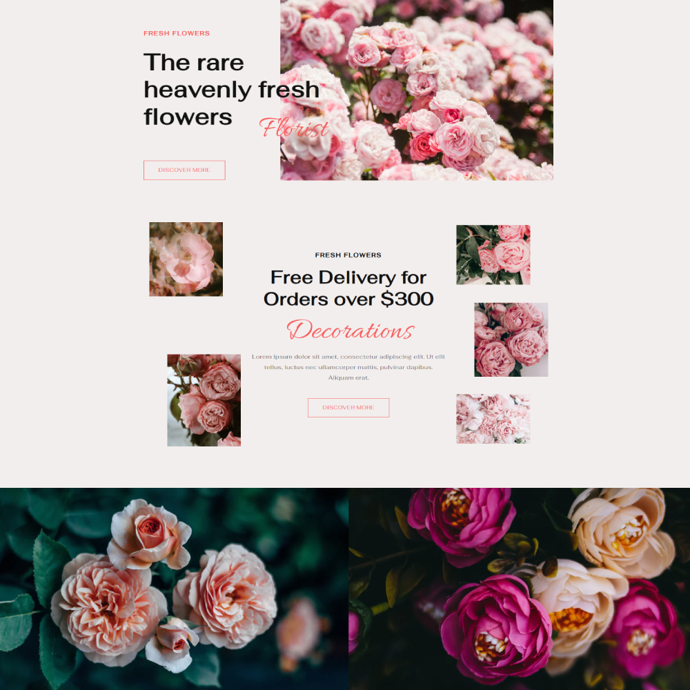 Floristify - Flower Shop Shopify template built by Pagefly
