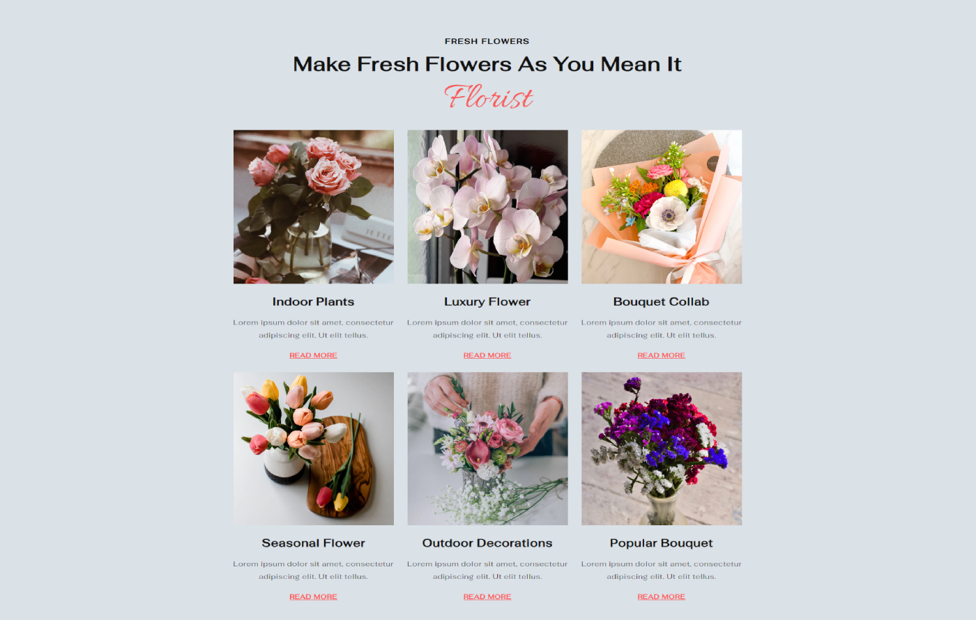 Floristify - Flower Shop Shopify template built by Pagefly