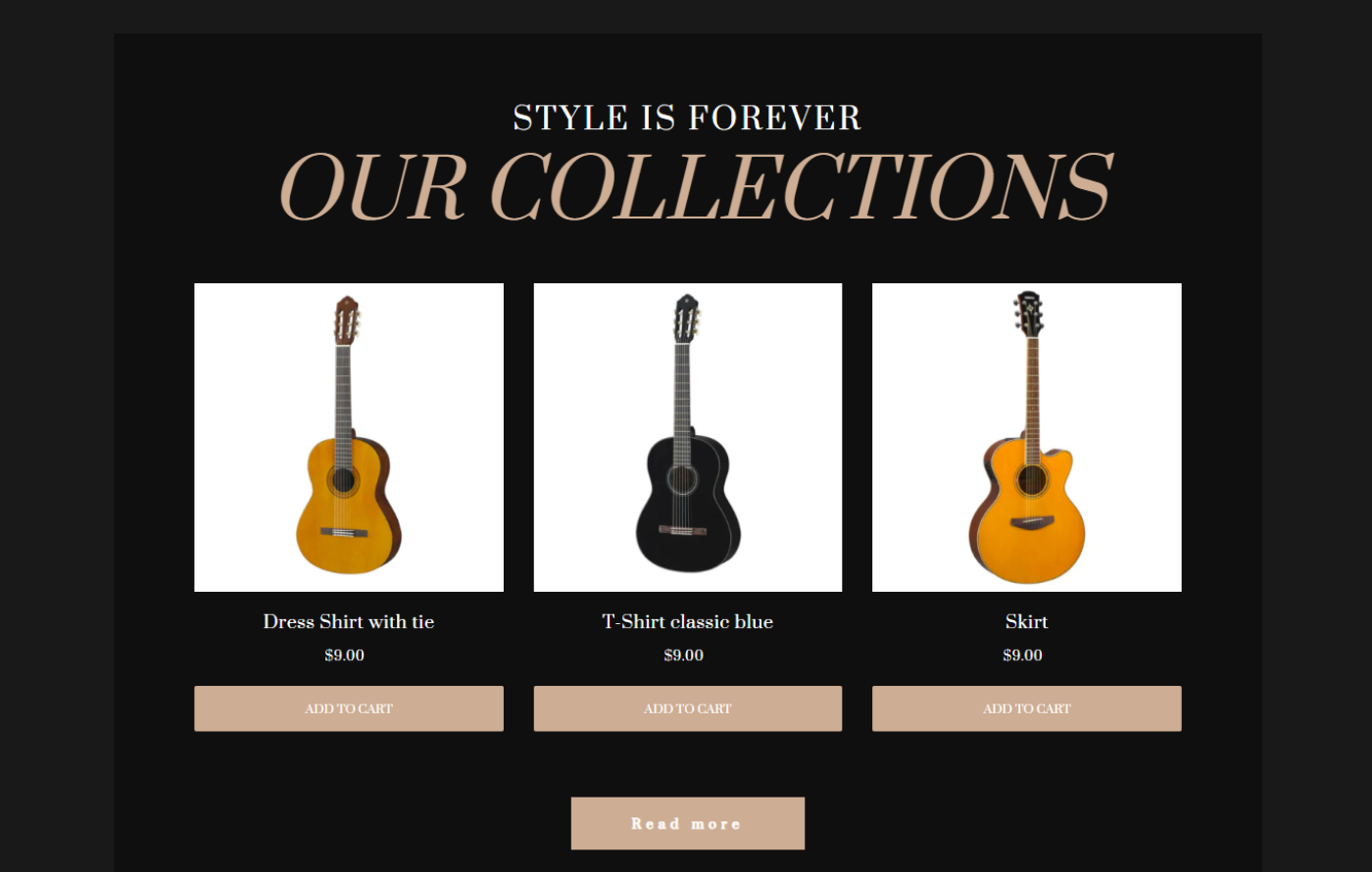 Guitarify - Music Store Shopify template built by Pagefly