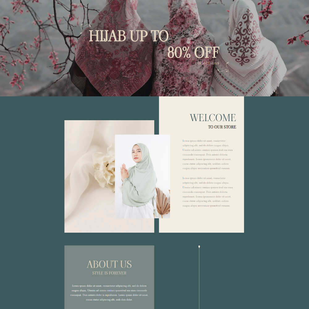 Hijabify - Hijab Fashion Shopify template built by Pagefly