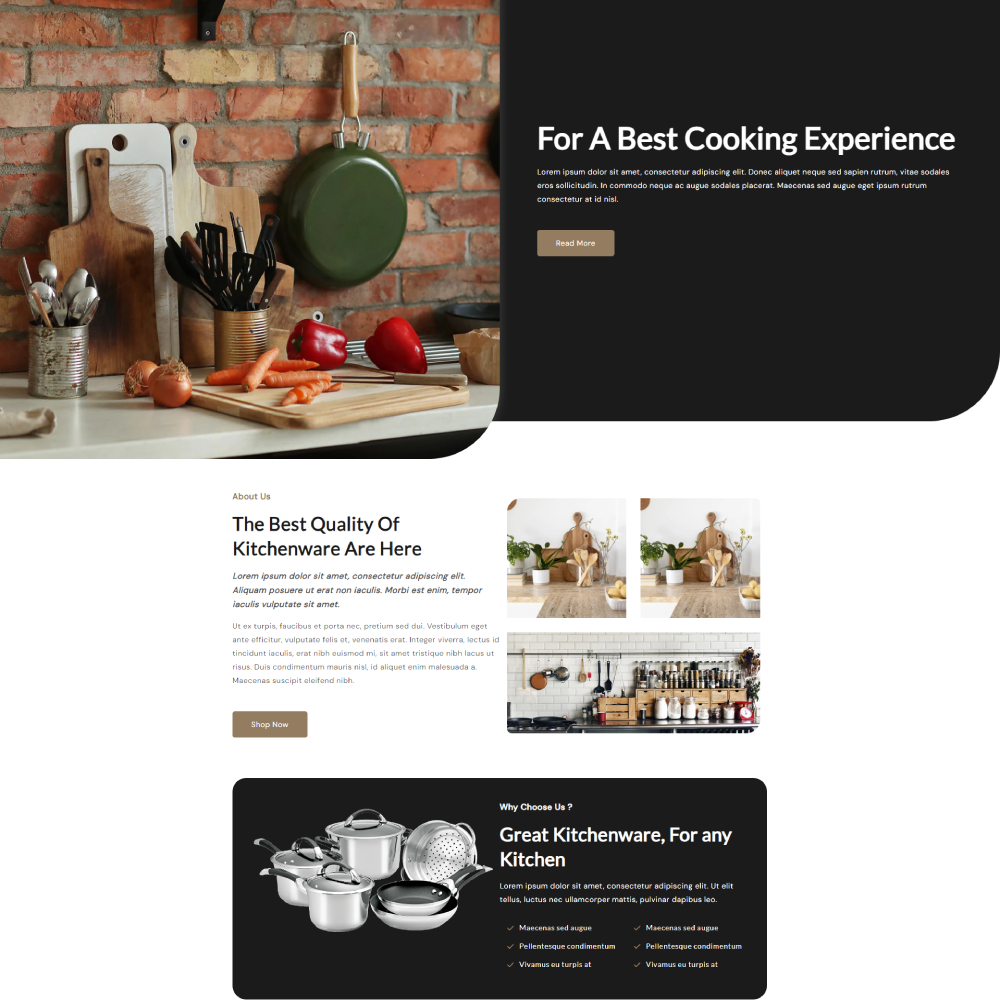 Kitchenwarify - Kitchen Store Shopify template built by Pagefly
