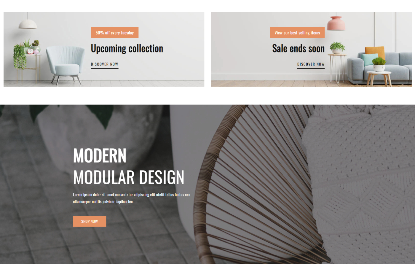 Rattanify - Furniture Shopify template built by Pagefly