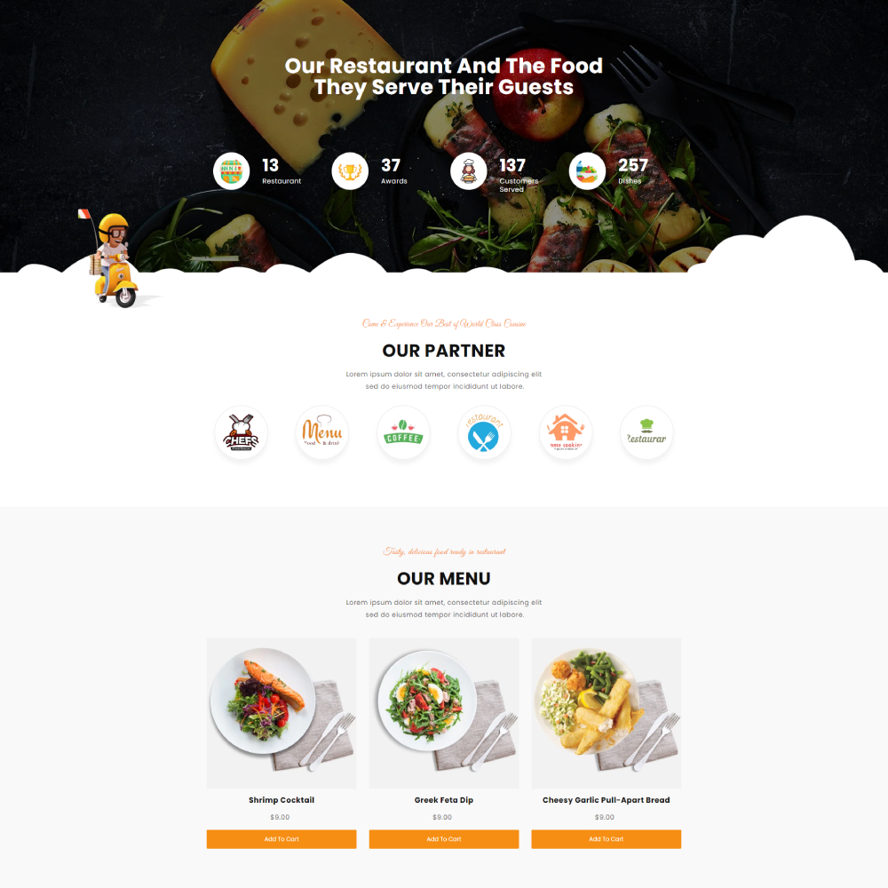 Restaurantify - Free Restaurant Shopify template built by Pagefly