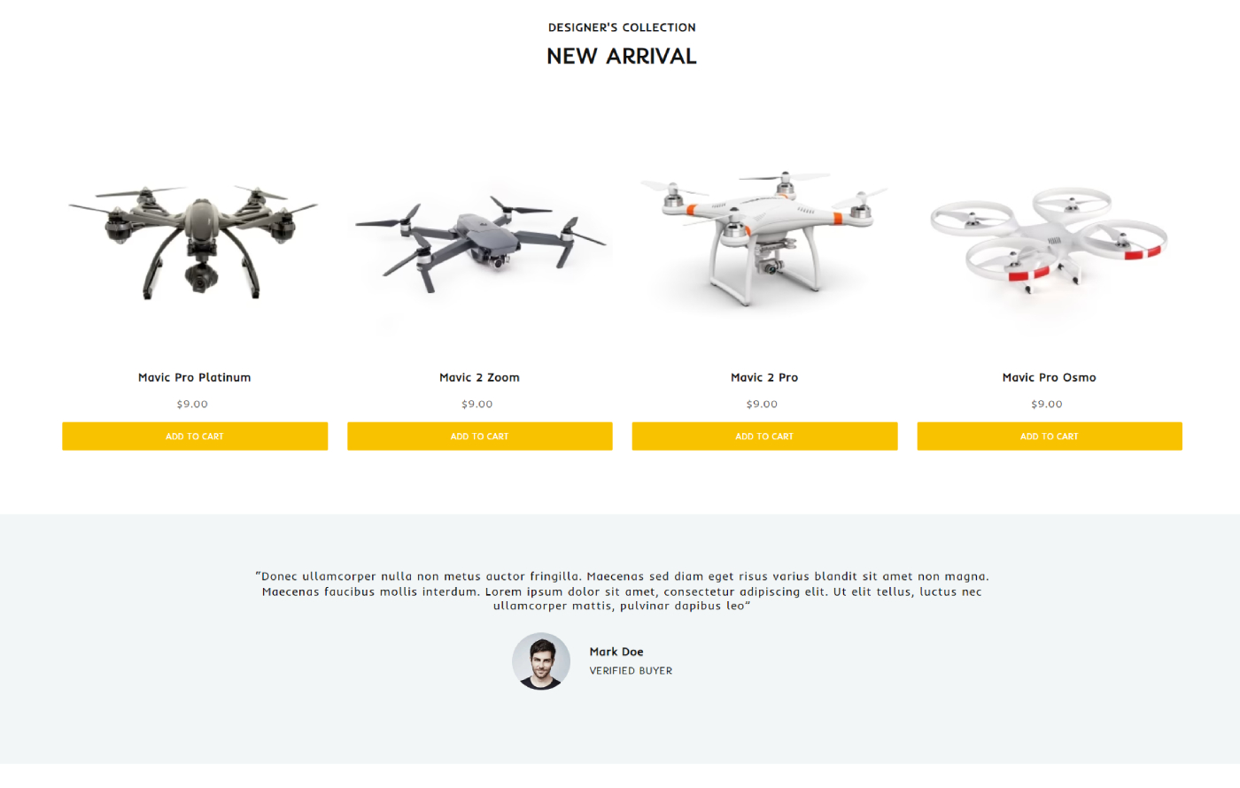 DroneShopify - Free Drone Shopify template built by Pagefly