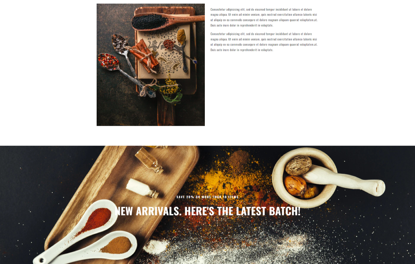 Taspicify - Free Spices Stores Shopify template built by Pagefly