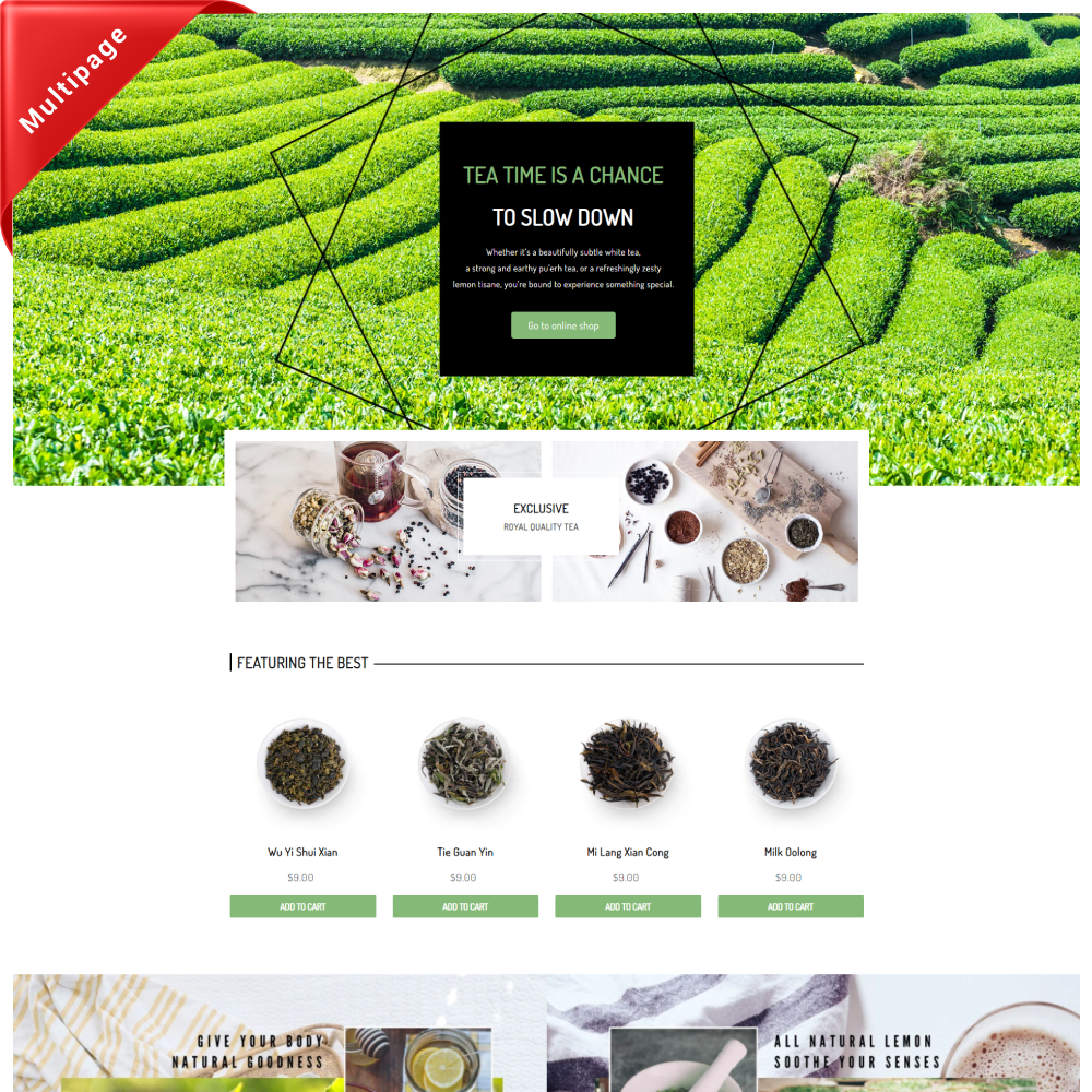 Teatify Premium - Multipage Tea Coffee Shopify template